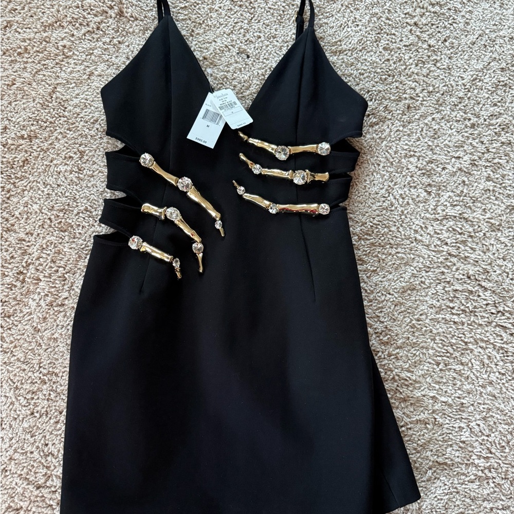 AREA Claw cutout mini dress